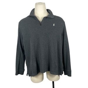 Polo Ralph Lauren Estate Rib Cotton 1/4 Zip‎ Sweater XL 0185